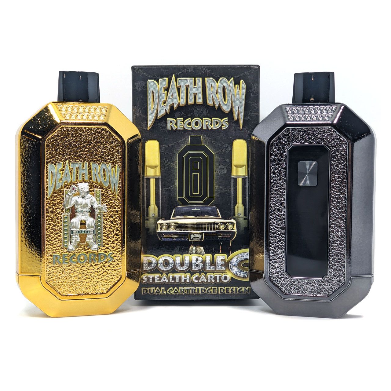 Death Row Records (510BATT) Double C Dual Carto Battery Group Photo with packaging