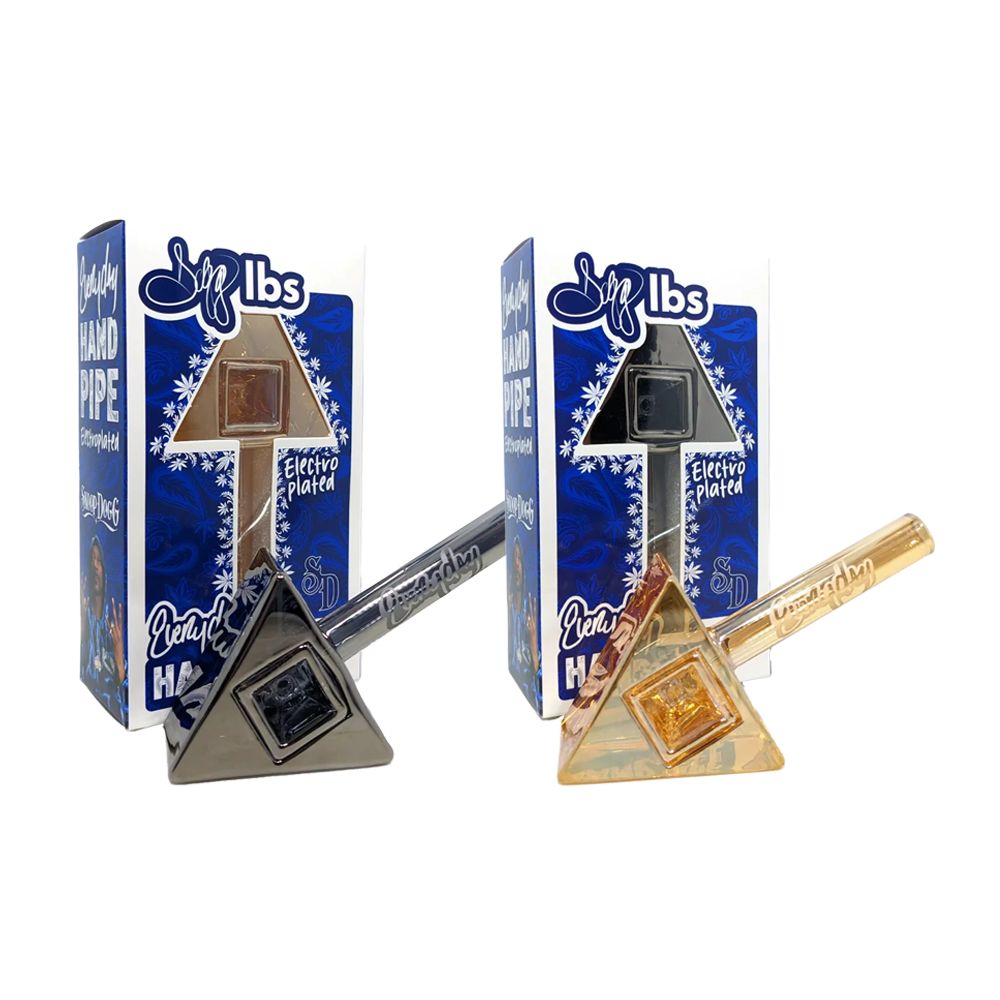 Dogg Lbs (Hand Pipe) 4" Everyday Electro Plated Tri-Prism group photo