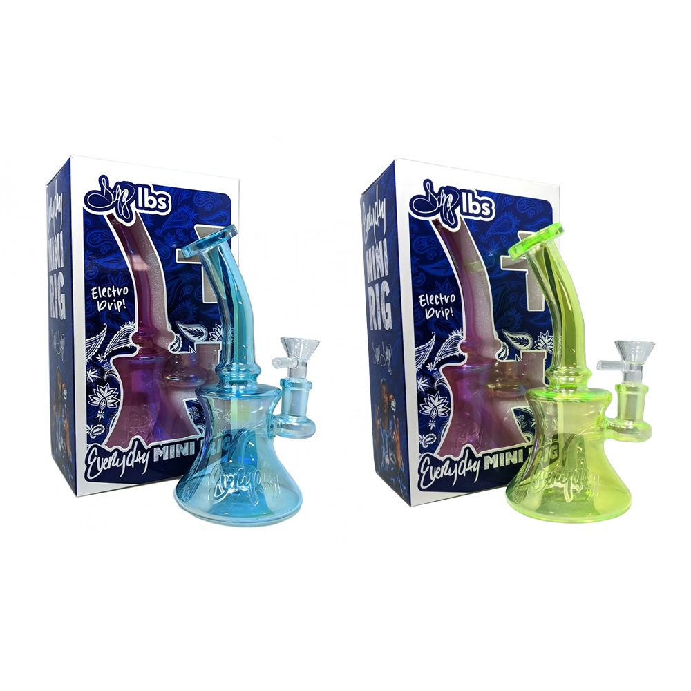 Dogg Lbs (Water Pipe) Everyday 5" Electro Plated with 14mm Bowl Group Photo