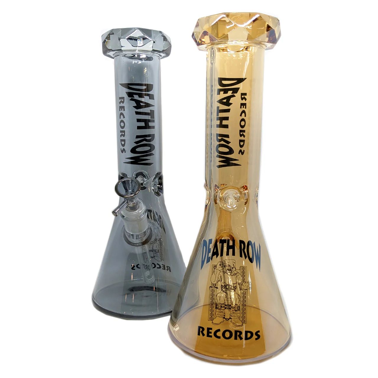 Death Row Records (Water Pipe) 12" Electro Plated Beaker with 14mm Bowl Group Photo