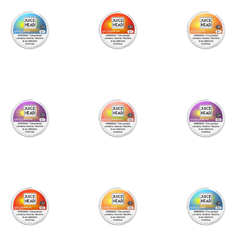 Juice Head Nicotine Pouches (20ct Can) Group Photo