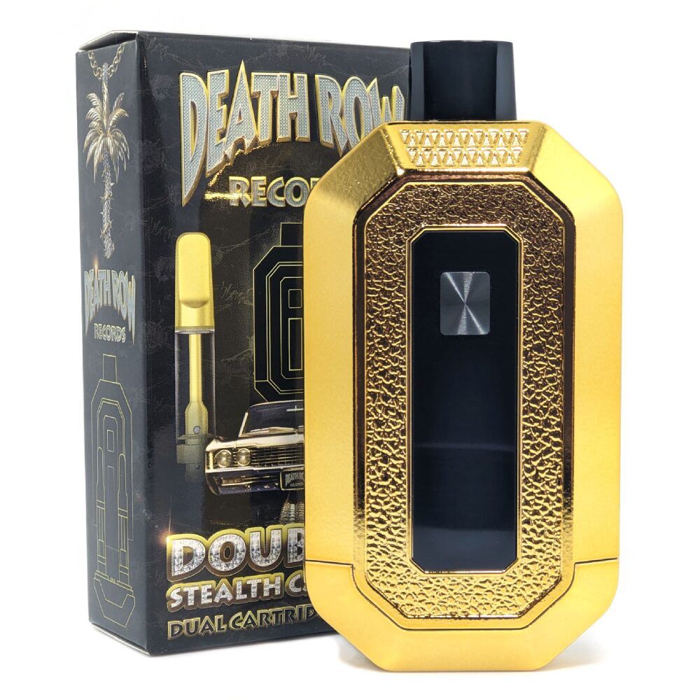Death Row Records (510BATT) Double C Dual Carto Battery Gold with packaging