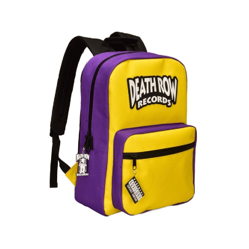 Death Row Records (Backpack)(1pc) Smell Proof Backpack Yellow Purp