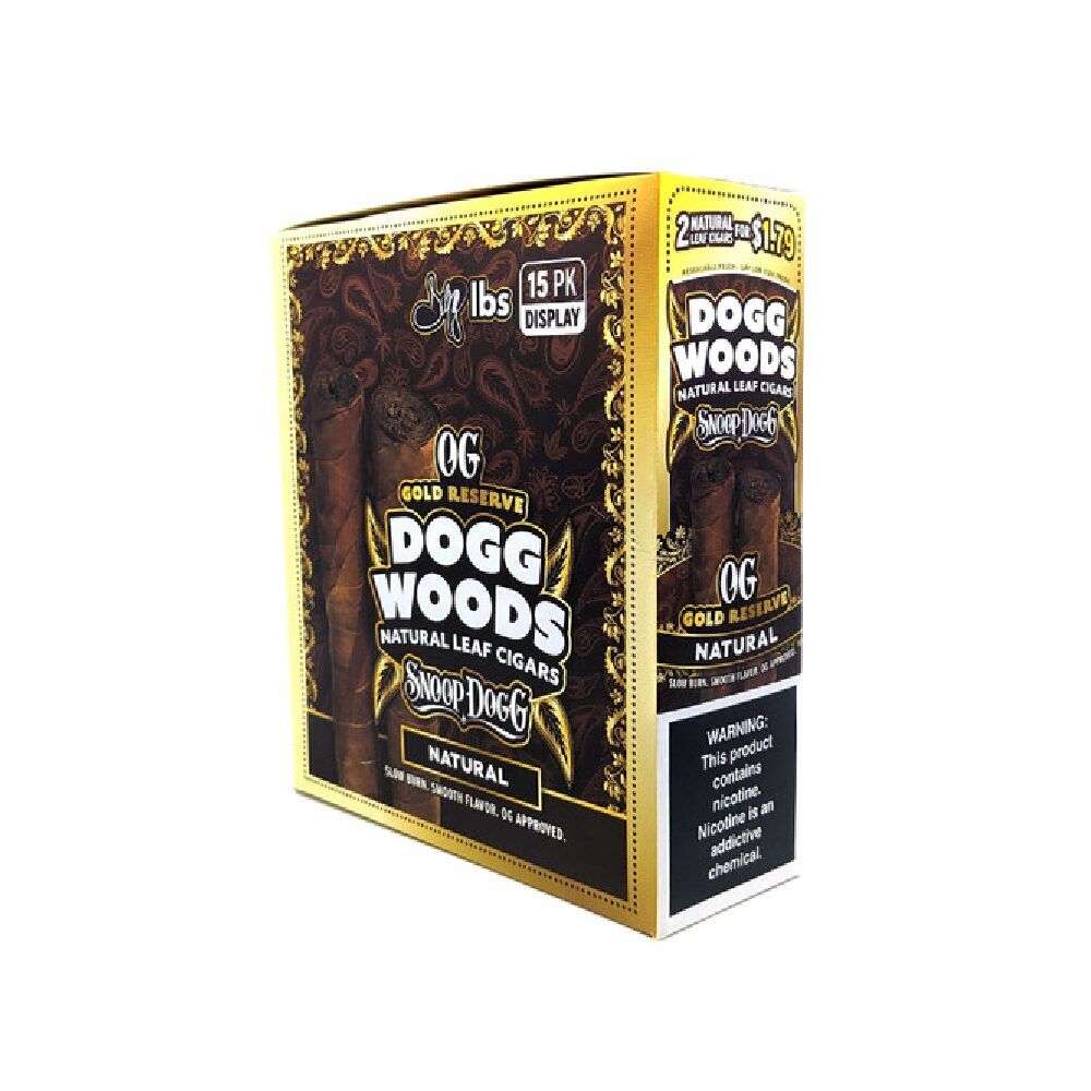 Dogg Woods (Cigar) OG Gold Reserve natrural packaging