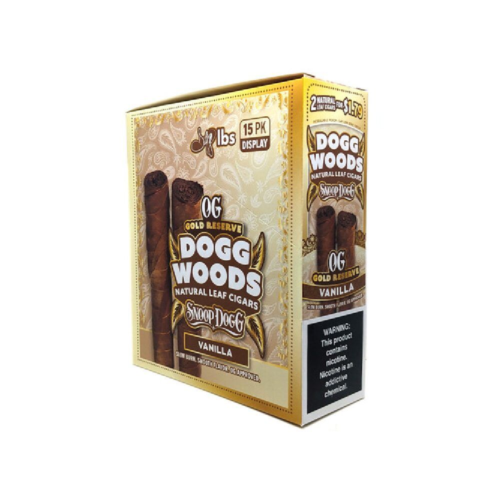 Dogg Woods (Cigar) OG Gold Reserve vanilla packaging