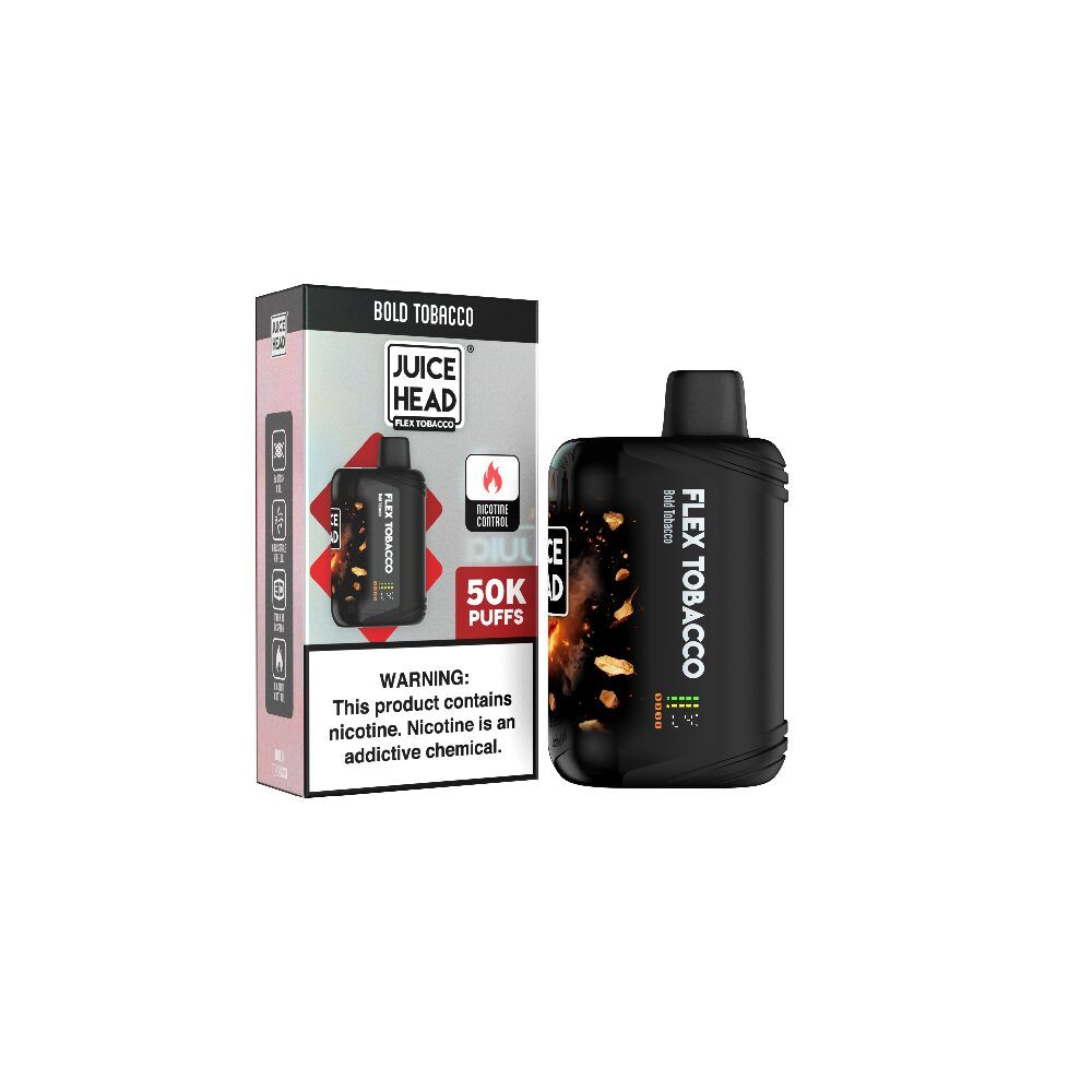 Juice Head Flex 50k Disposable Bold Tobacco with packaging