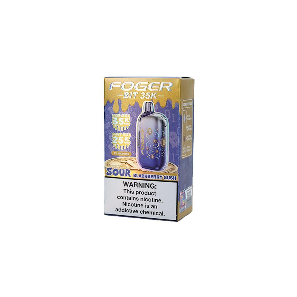Foger Bit 35K Disposable sour blackberry gush packaging