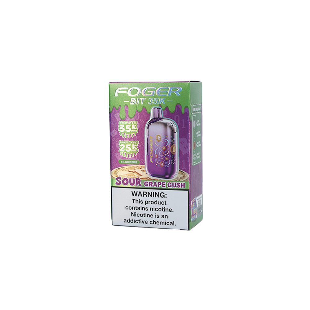 Foger Bit 35K Disposable sour grape gush packaging