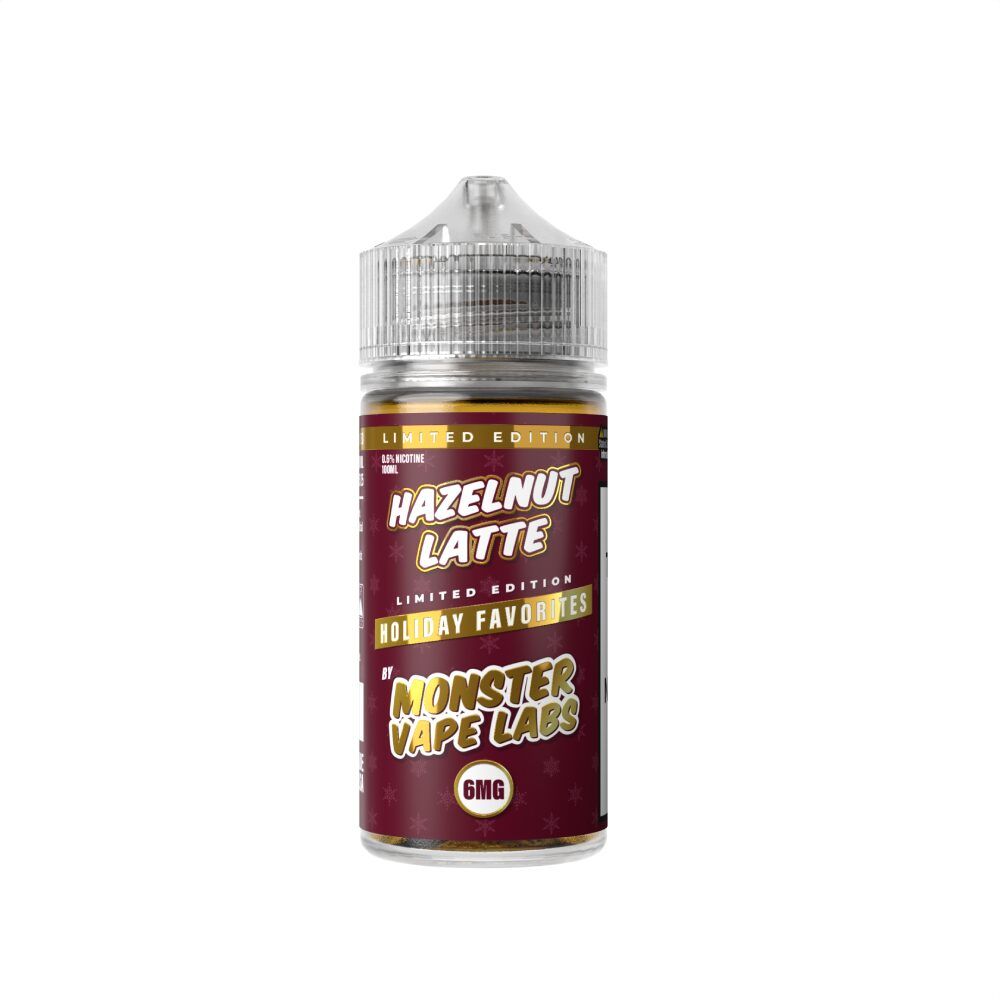 Jam Monster Holiday - Hazelnut Latte - 100mL 6mg bottle