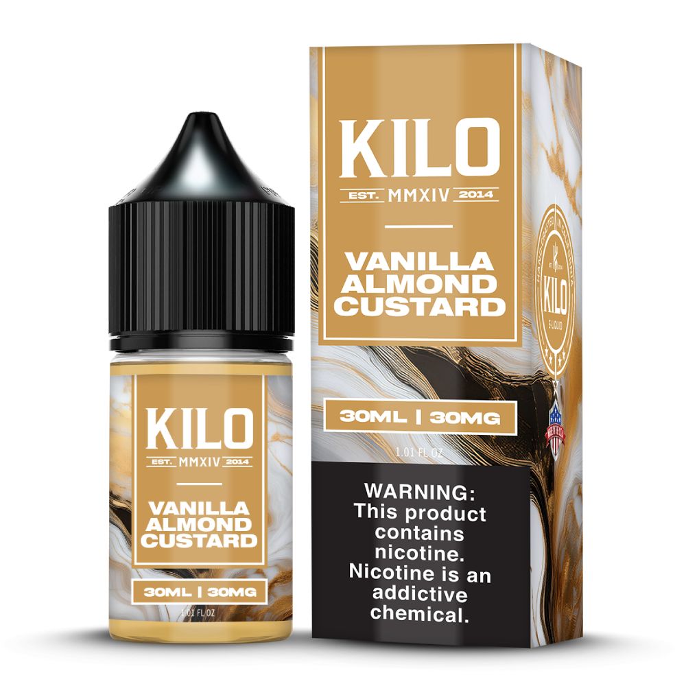 KILO - Vanilla Almond Custard - 30mL Salts with packaging