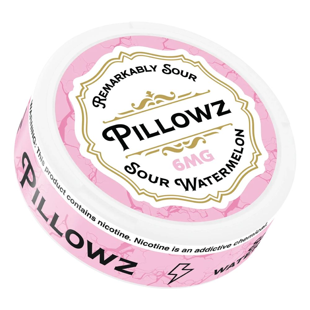 Pillowz TFN Nicotine Pouches (5-Pack) Sour Watermelon 6mg packaging