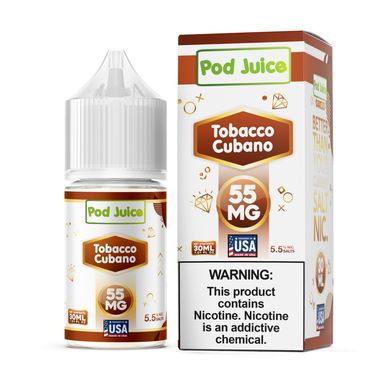 Pod Juice TFN - Tobacco Cubano - 30mL Salts with packaging