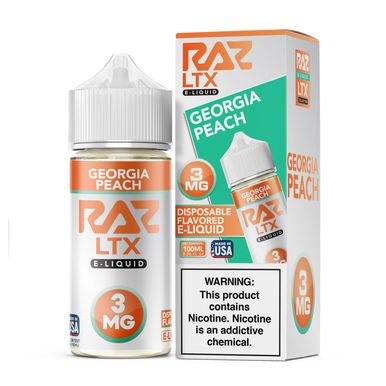 RAZ LTX - Georgia Peach - 100mL with packaging