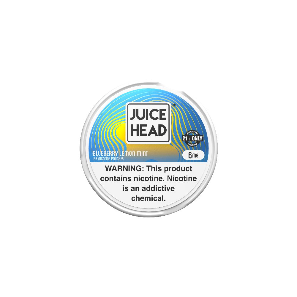 Juice Head Nicotine Pouches (20ct Can) Blueberry Lemon Mint 6mg