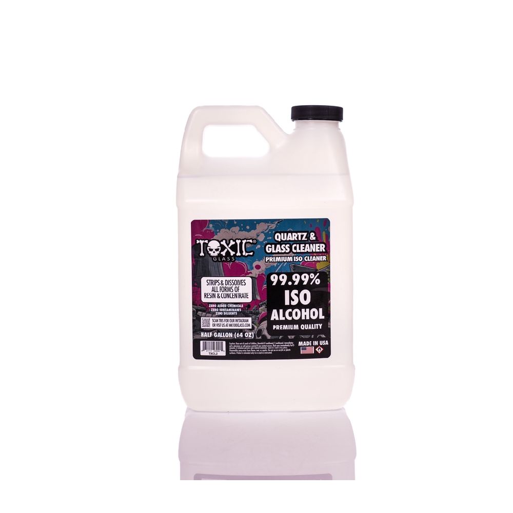 Toxic Glass (Accessories) Toxic 99.99% ISO Alcohol Quartz & Glass Cleaner 64oz