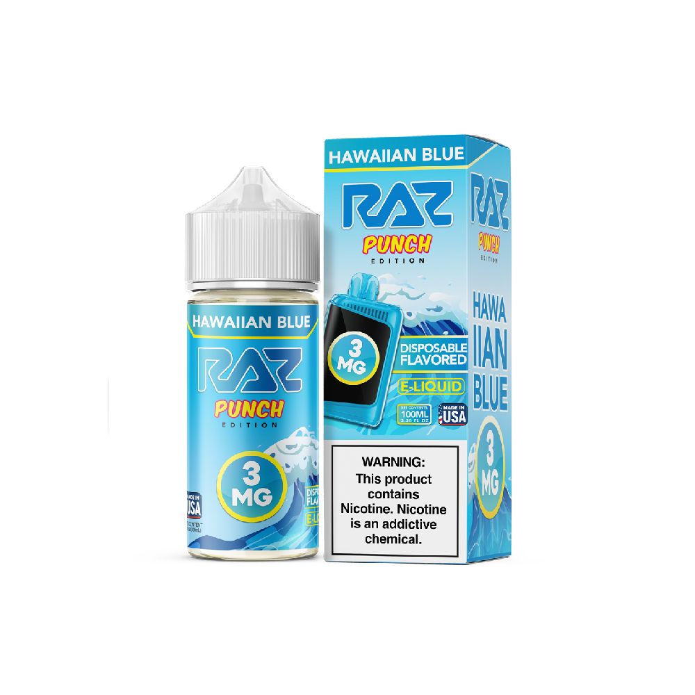 Pod Juice x Raz - Hawaiian Blue - 100mL with packaging