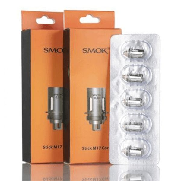SMOK Stick M17 Replacement Coils (5-Pack) Group Photo with packaging