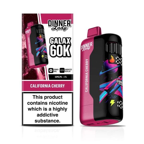 Dinner Lady Galax 60K Disposable california cherry with packaging
