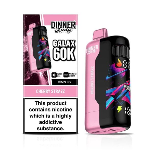 Dinner Lady Galax 60K Disposable cherry strazz with packaging