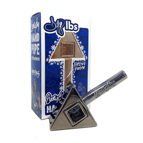 Dogg Lbs (Hand Pipe) 4" Everyday Electro Plated Tri-Prism smoke with packaging