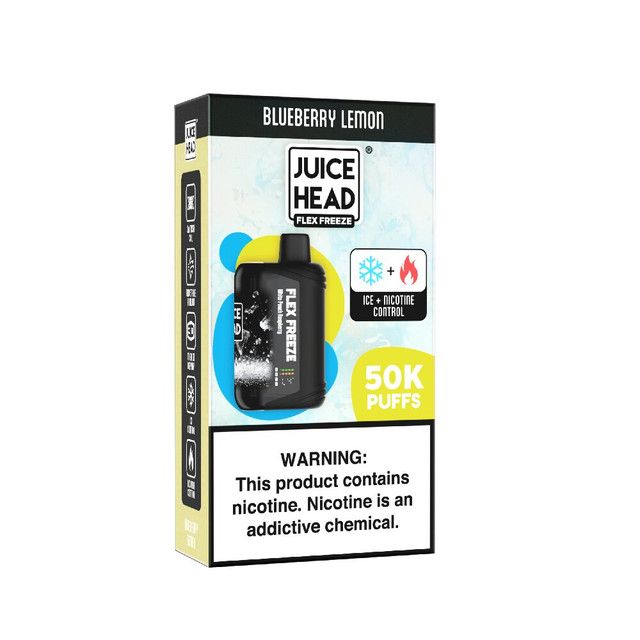 Juice Head Flex Freeze 50K Disposable blueberry lemon packaging