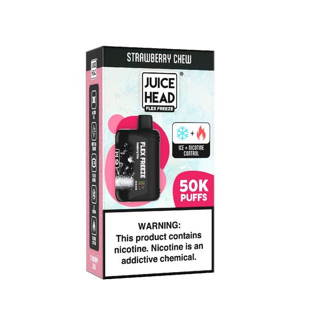 Juice Head Flex Freeze 50K Disposable strawberry chew packaging