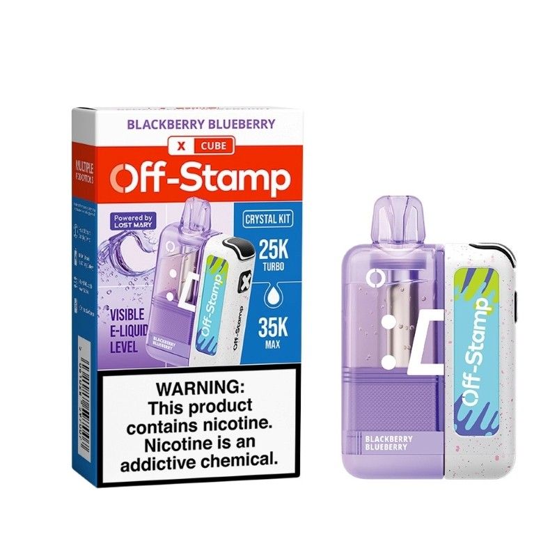 Off Stamp X Cube 35K Disposable Kit (Crystal Dispo + Power Dock) blackberry blueberry with packaging