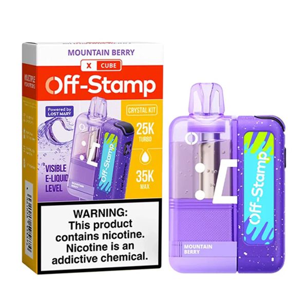 Off Stamp X Cube 35K Disposable Kit (Crystal Dispo + Power Dock) mountain berry with packaging