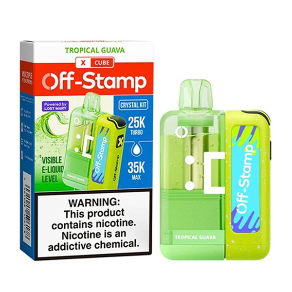 Off Stamp X Cube 35K Disposable Kit (Crystal Dispo + Power Dock) tropical guava with packaging