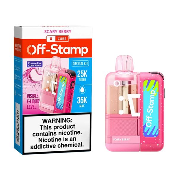 Off Stamp X Cube 35K Disposable Kit (Crystal Dispo + Power Dock) scary berry with packaging