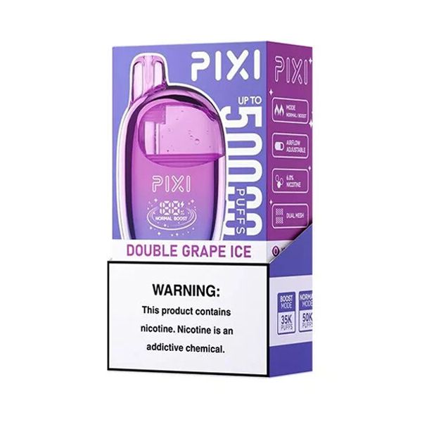 PIXI 50K Disposable double grape ice packaging