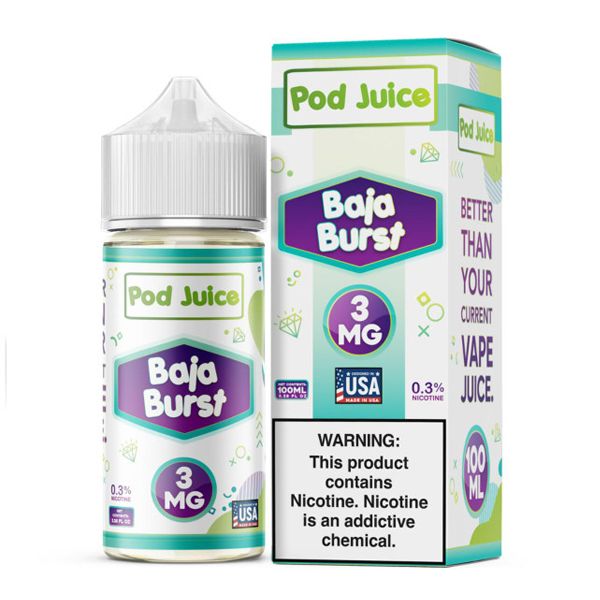 Pod Juice - Baja Burst - 100mL with packaging