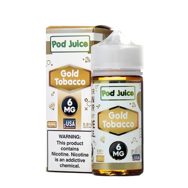 Pod Juice - Gold Tobacco - 100mL with packaging