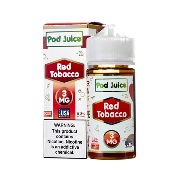 Pod Juice - Red Tobacco - 100mL with packaging