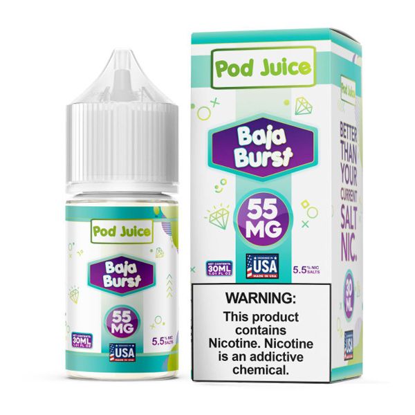 Pod Juice TFN - Baja Burst - 30mL Salts with packaging