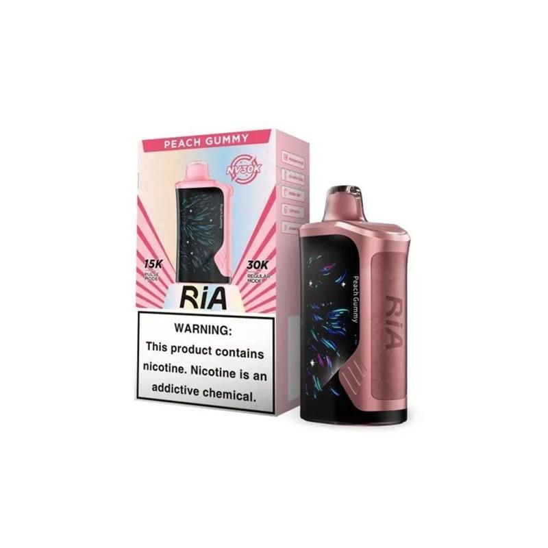 Geek Bar RIA NV30K Disposable - Peach Gummy with packaging