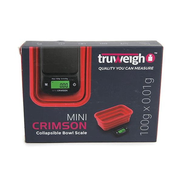 Truweigh Mini Crimson Scale Collapsible Bowl Box Red Box