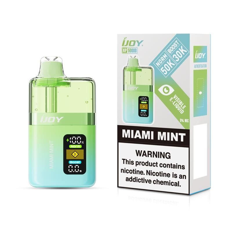 iJoy XP50000 Disposable - Miami Mint with packaging
