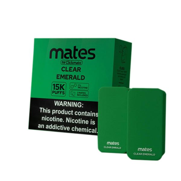 7Daze Clickmate Pre-Filled Pod 20mg clear emerald with packaging