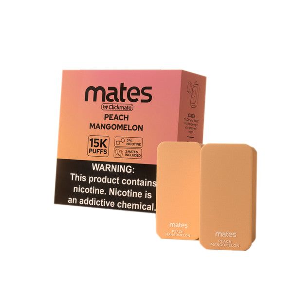 7Daze Clickmate Pre-Filled Pod 20mg peach mango melon with packaging