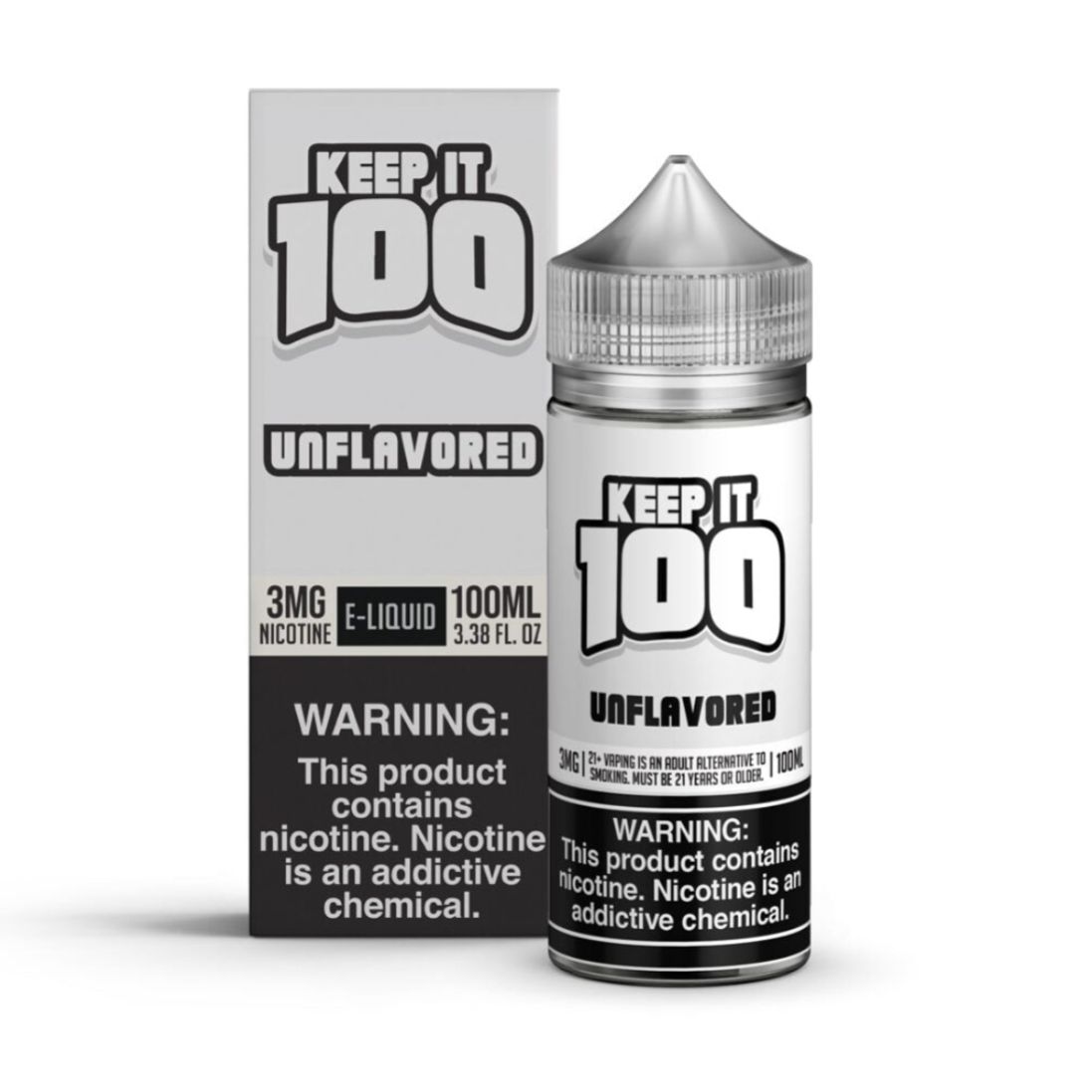Keep It 100 TFN - Unflavored - 100mL with packaging