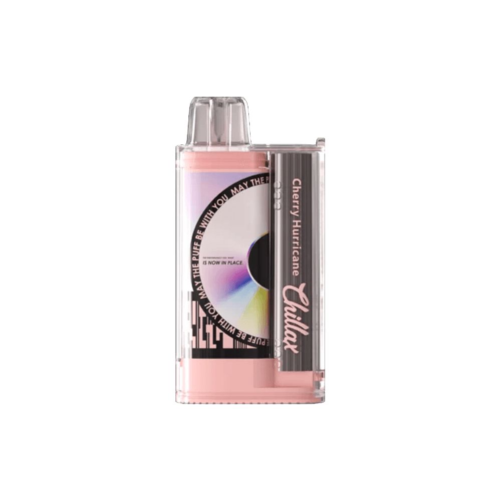 Chillax Bar B6000 Disposable 15000 Puffs 18mL 50mg Cherry Huriccane