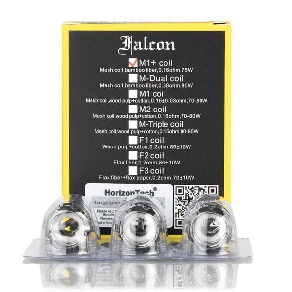 HorizonTech Falcon Coils M1 0.16ohm 3-Pack with packaging