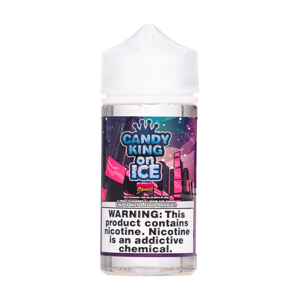 Pink Squares Iced by Candy King Series 100mL bottle