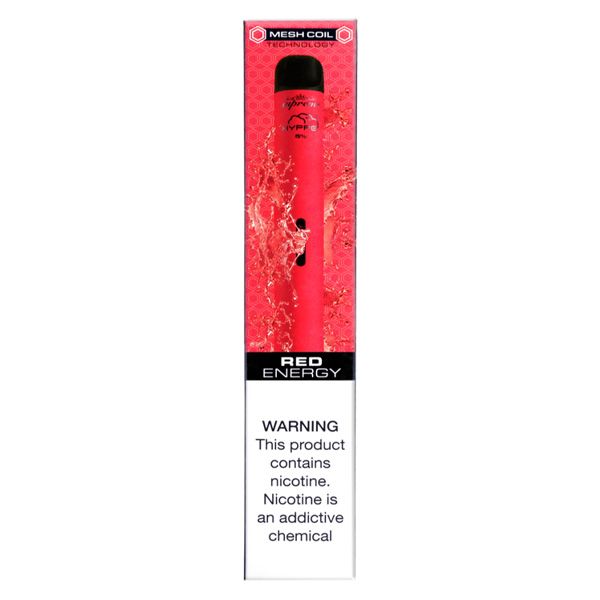 Hyppe Max Flow Mesh Disposable 2000 Puffs 6mL Red Energy Packaging