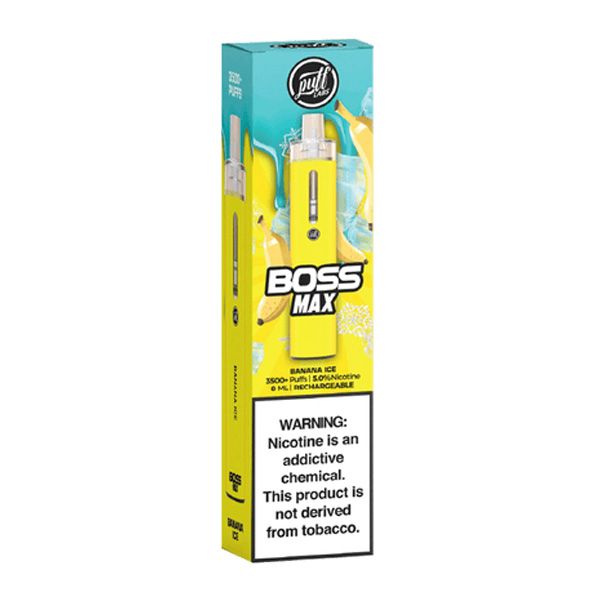 Puff Labs BOSS MAX Disposable 3500 Puffs 8mL Banana Ice