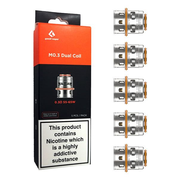 Geekvape M Series Coils 0.3ohm 5-Pack with packaging