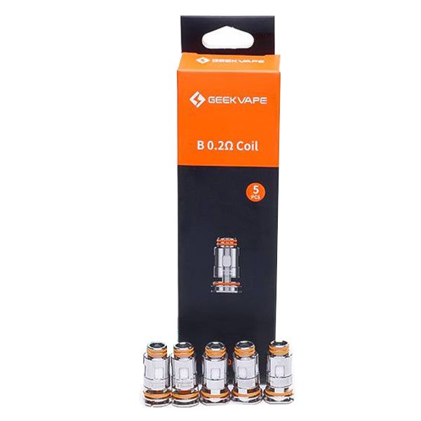 GeekVape B Replacement Coils 5-Pack B0 2 0.2ohm with packaging