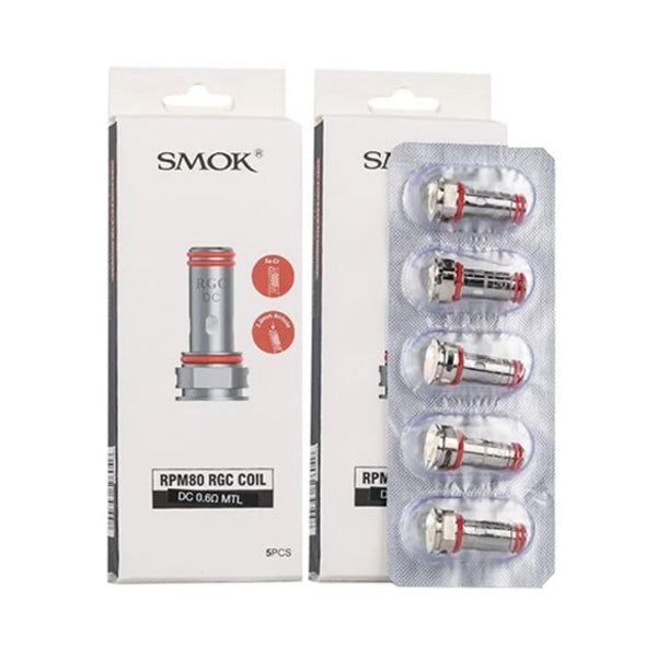 SMOK RGC Conical Mesh Coils 0.6ohm 5-Pack with packaging