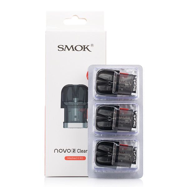 SMOK Novo 2 Replacement Pod Cartridge (Pack of 3) Novo 2S Mesh 0.9ohm with packaging
